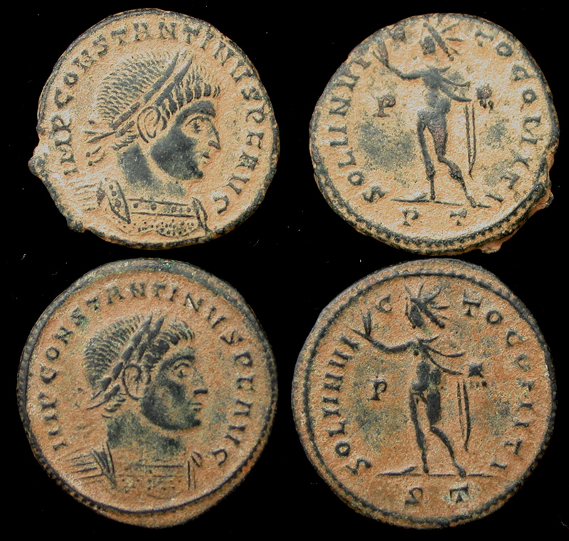 Constantine I, Ticinum Mint Duo, Soli Invicto Sold!